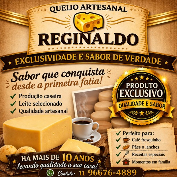Queijos e Massas Artesanais, por Reginaldo Santos
