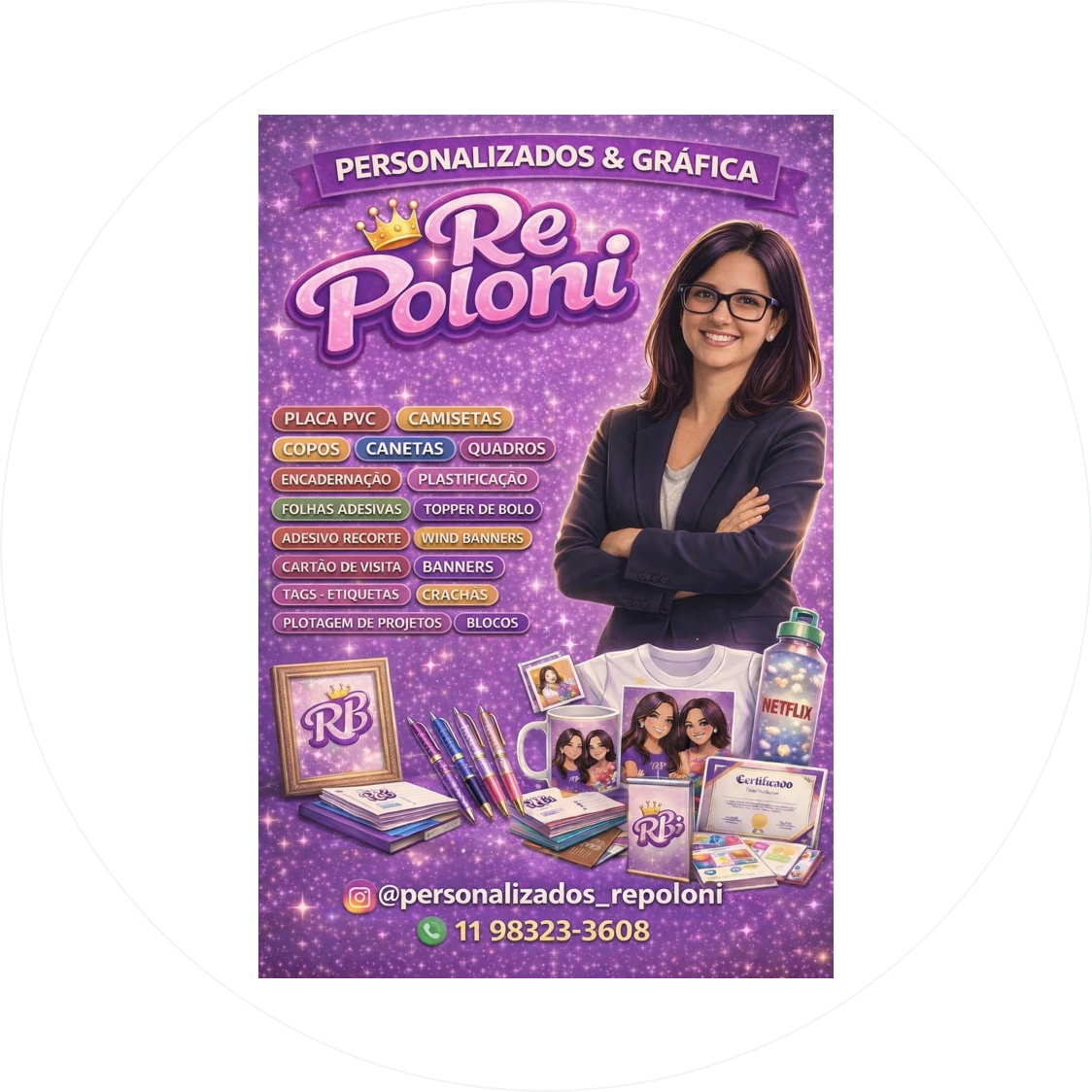 Brindes Personalizados e Gráfica Rápida, por Renata Poloni